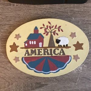 🆕💡 Wall Plaque / Home Decor - “America”